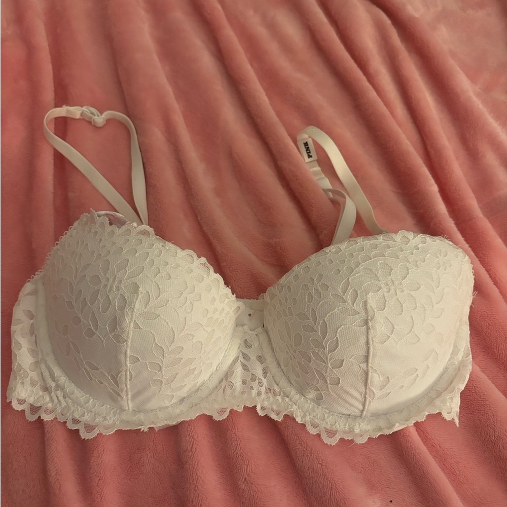 PINK white bra